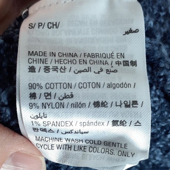 Style & Co Open Front Cardigan Pockets Blue D - Picture 5 of 5